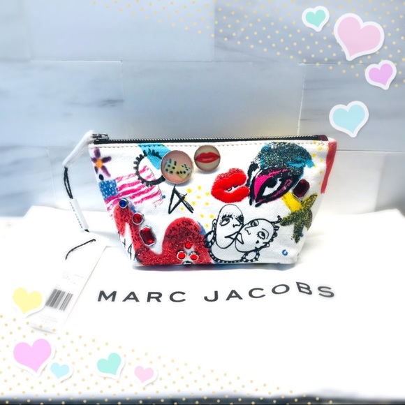 Marc Jacobs Handbags - Marc Jacobs Collage Trapezoid Pouch/Cosmetics Case